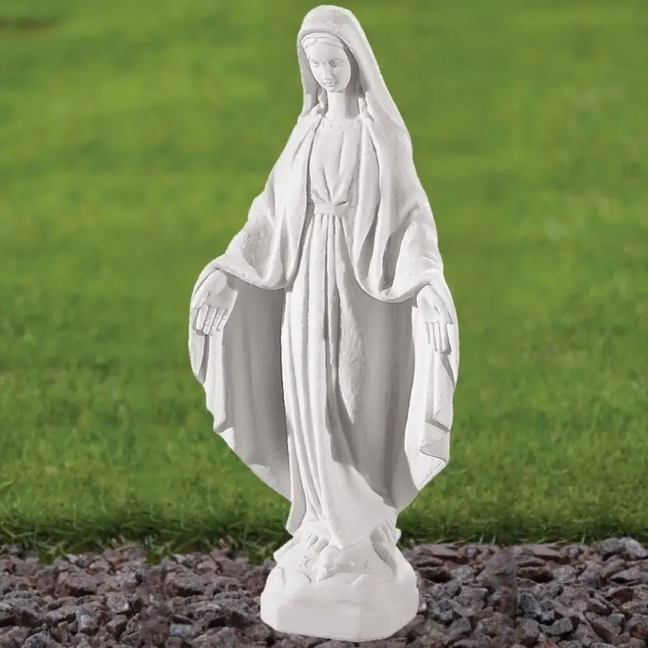 Statues & Sculptures Virgin Mary^Virgin Mary 35cm Marble Resin Garden Statue