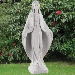 Statues & Sculptures Virgin Mary^Virgin Mary 78cm Marble Resin Garden Statue