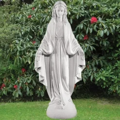 Statues & Sculptures Virgin Mary^Virgin Mary 117cm Marble Resin Garden Statue