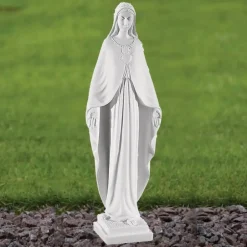 Statues & Sculptures Virgin Mary^Virgin Mary 36cm Marble Resin Garden Statue