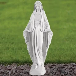 Statues & Sculptures Virgin Mary^Virgin Mary 28cm Marble Resin Garden Statue