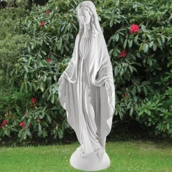 Statues & Sculptures Virgin Mary^Virgin Mary 73cm Marble Resin Garden Statue