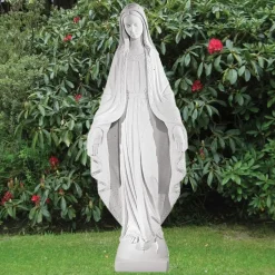 Statues & Sculptures Virgin Mary^Virgin Mary 118cm Marble Resin Garden Statue