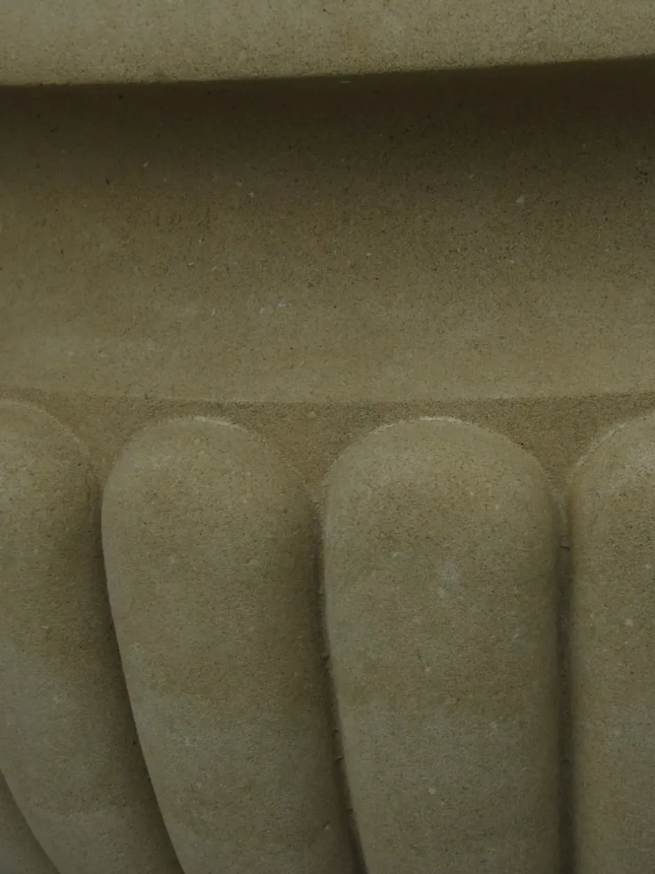 Statues & Sculptures Large|Round^Waddeston Urn Stone Garden Planter
