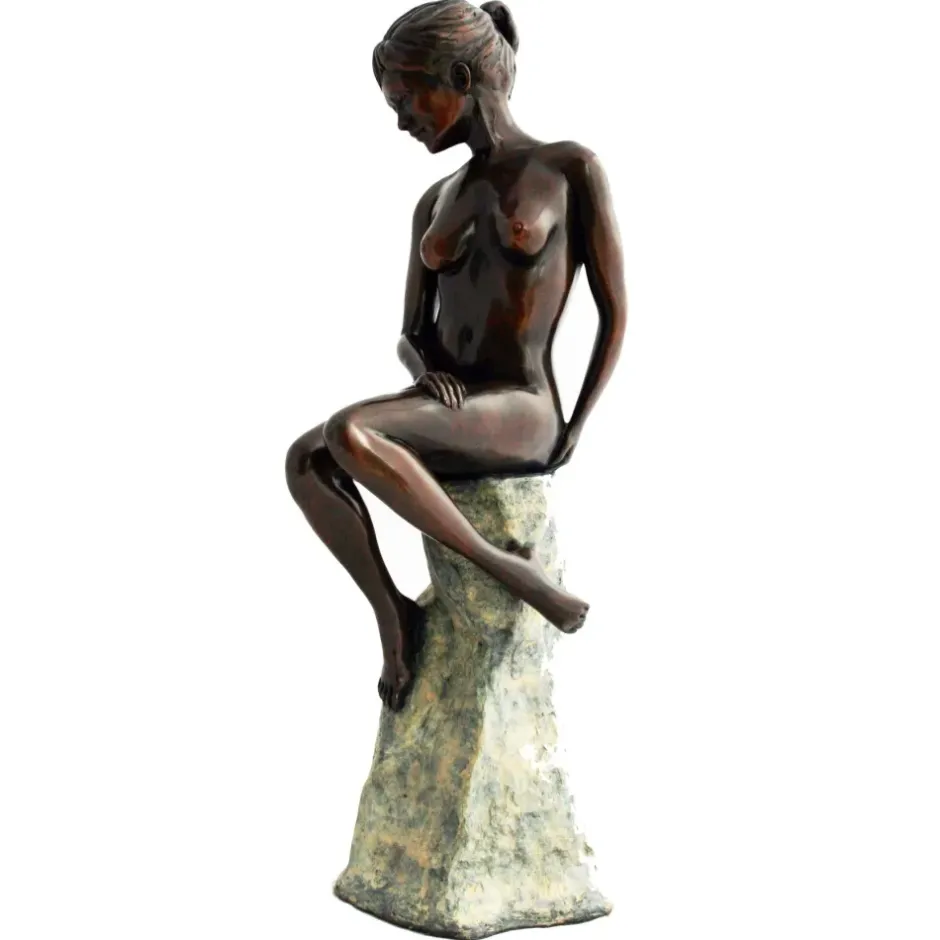 Statues & Sculptures Figurative|Table Top^Warmth of the Sun Figurine Bronze Indoor Sculpture