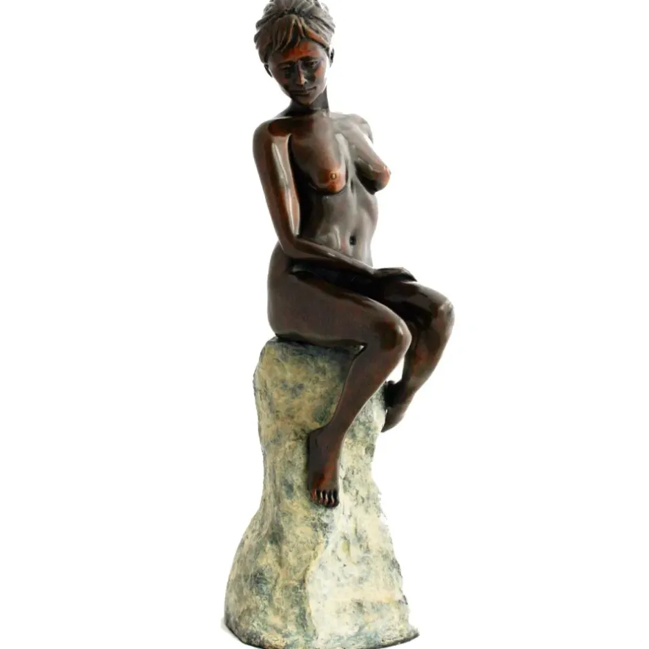 Statues & Sculptures Figurative|Table Top^Warmth of the Sun Figurine Bronze Indoor Sculpture