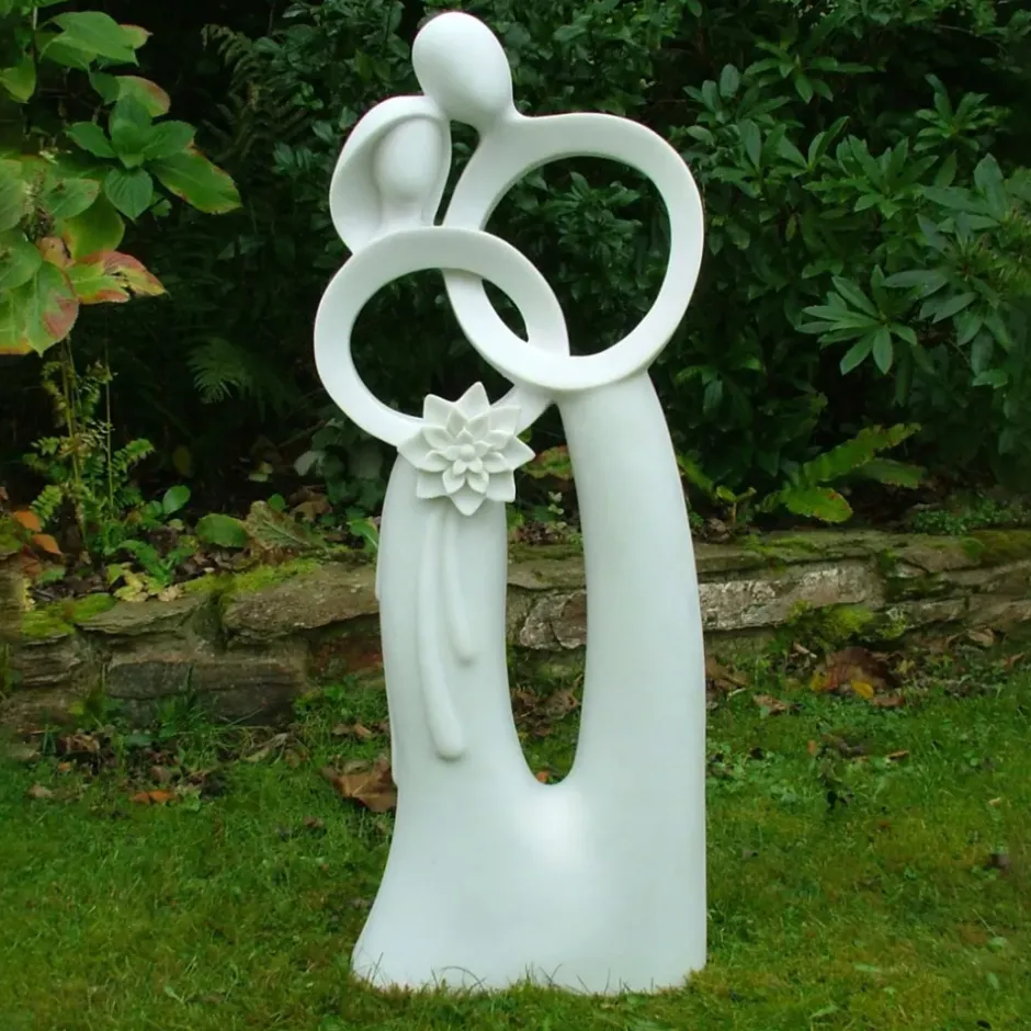 Statues & Sculptures Modern^Wedding Bliss 85cm Marble Resin Garden Statue