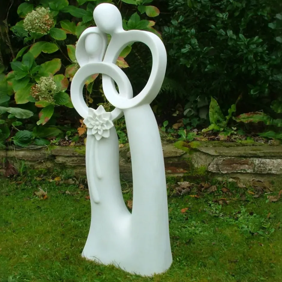 Statues & Sculptures Modern^Wedding Bliss 85cm Marble Resin Garden Statue