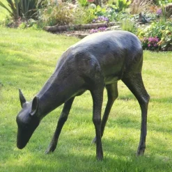 Statues & Sculptures Stags & Deers^Wild Doe Life-Size 85cm Bronze Metal Garden Statue
