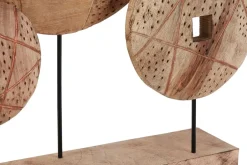 Statues & Sculptures Table Top|Abstract^Woodland Disc 52cm Wood Indoor Sculpture