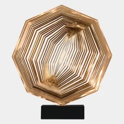 Statues & Sculptures Table Top|Abstract^Xenon Grid 70cm Copper Metal Indoor Sculpture