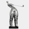 Statues & Sculptures Figurative|Table Top^Zen Golf 86cm Silver Metal Indoor Sculpture