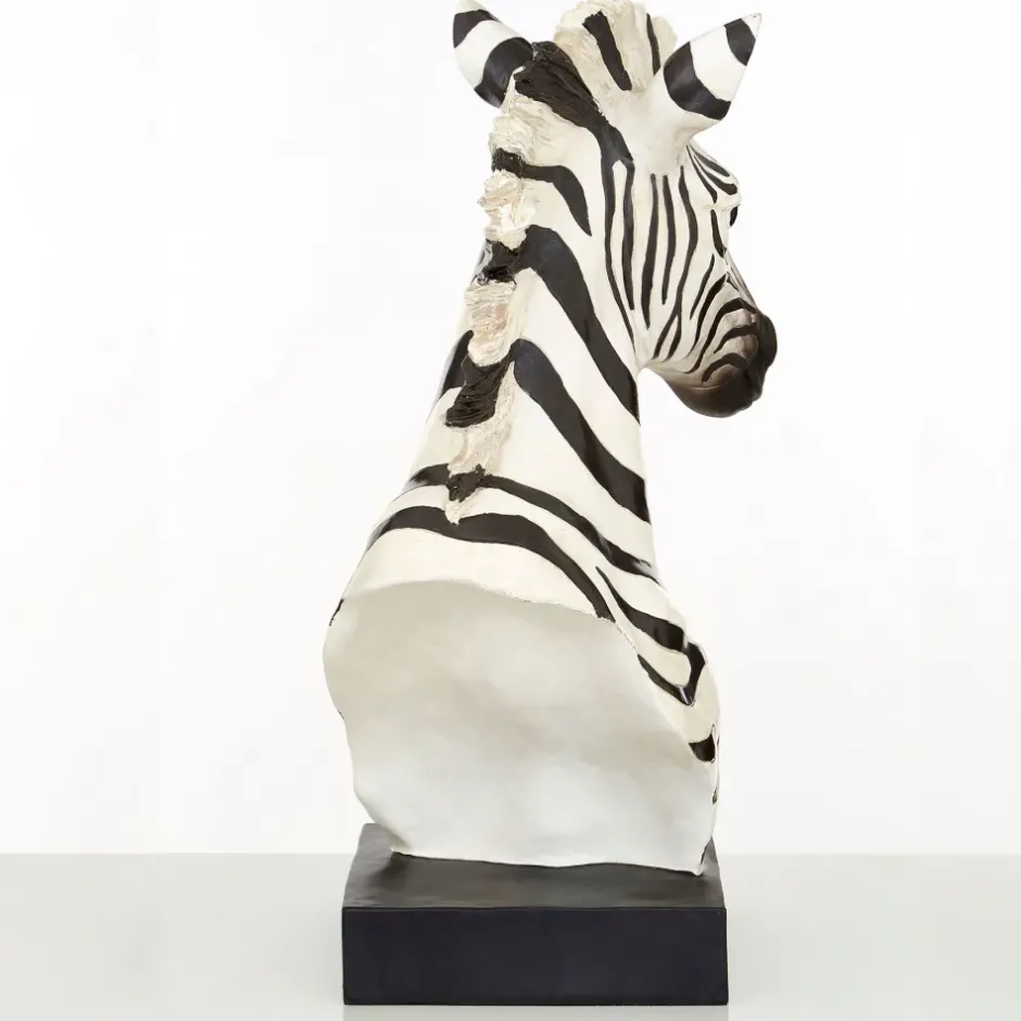 Statues & Sculptures Table Top|Animals^Zen Zebra 54cm Resin Indoor Sculpture